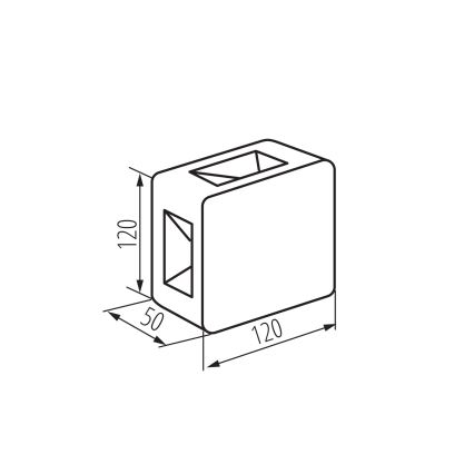 LED vanjsko zidno svjetlo REFAZI LED/6W/230V IP54 bijelo