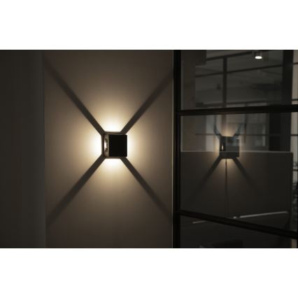 LED vanjska zidna svjetiljka REFAZI LED/6W/230V IP54 antracit