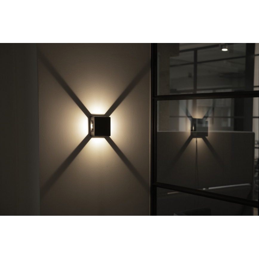 LED vanjska zidna svjetiljka REFAZI LED/6W/230V IP54 antracit