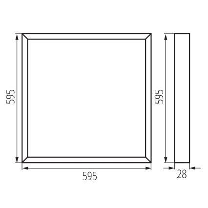 LED panel za spušteni strop BLINGO AIO LED/38W/230V 3000/4000/6500K 60x60 cm CRI 90