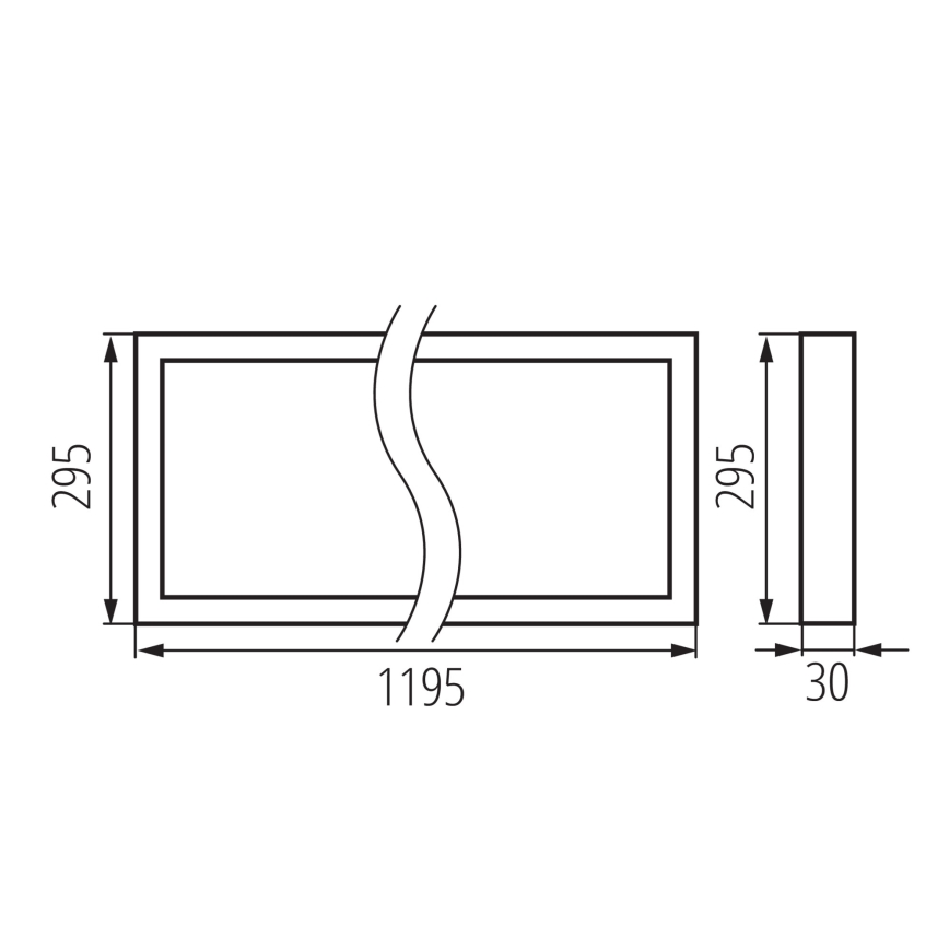 LED panel za spušteni strop BLINGO AIO LED/38W/230V 3000/4000/6500K 120x30 cm CRI 90