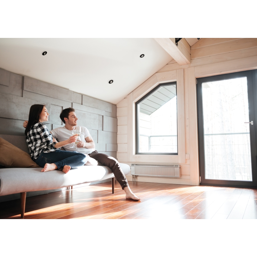 LED ugradna svjetiljka FIZU LED/4W/230V 3000/4000/6500K crna