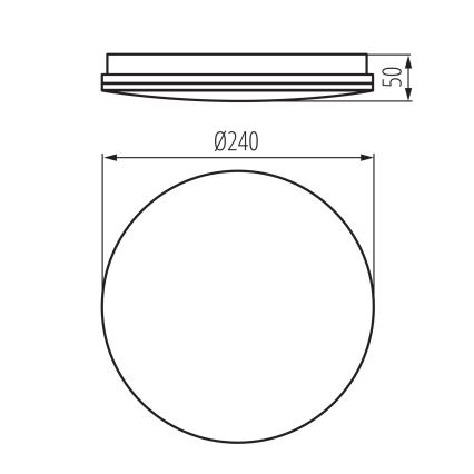 LED stropno svjetlo za kupaonicu ENELO LED/10W/230V Ø 24 cm IP44