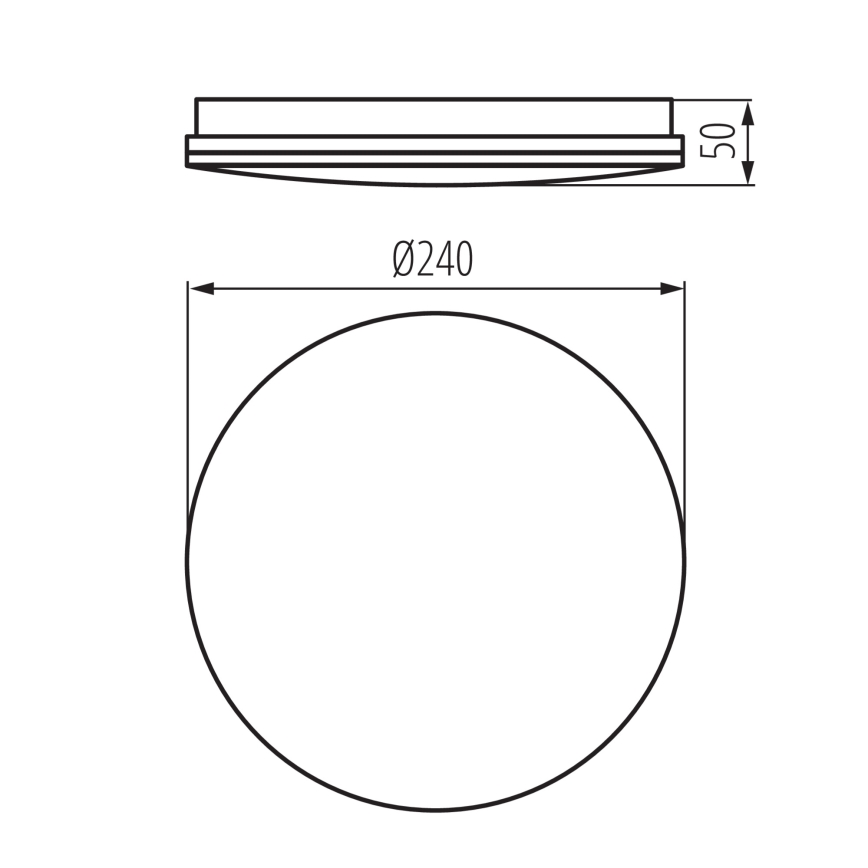 LED stropno svjetlo za kupaonicu ENELO LED/10W/230V Ø 24 cm IP44