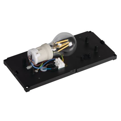 Vanjsko zidno svjetlo LERTO 1xE27/15W/230V IP54 crno