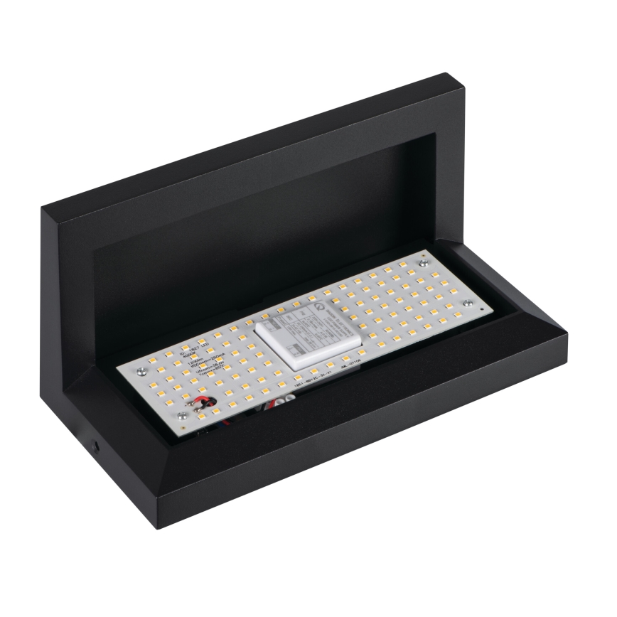 LED vanjsko zidno svjetlo LERTO LED/12W/230V IP54 crno