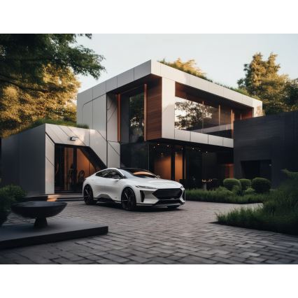 LED Vanjska zidna svjetiljka XERTO LED/20W/230V 3000/4000/6500K IP65 crna