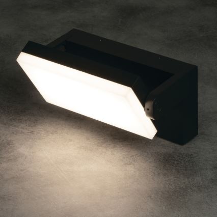 LED Vanjska zidna svjetiljka XERTO LED/20W/230V 3000/4000/6500K IP65 crna