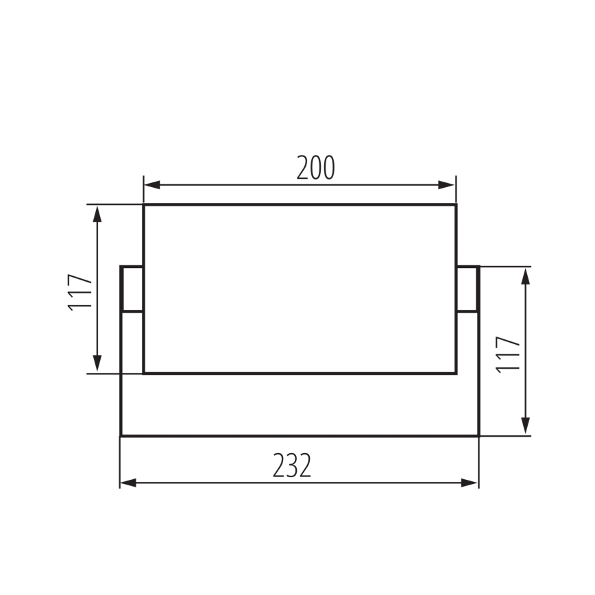 LED Vanjska zidna svjetiljka XERTO LED/20W/230V 3000/4000/6500K IP65 crna