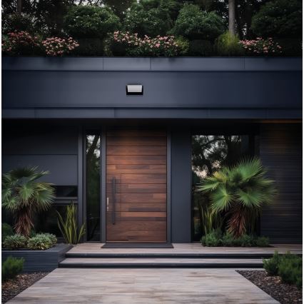 LED vanjsko zidno svjetlo s detektorom pokreta i sumraka XERTO LED/20W/230V 3000/4000/6500K IP44 crna