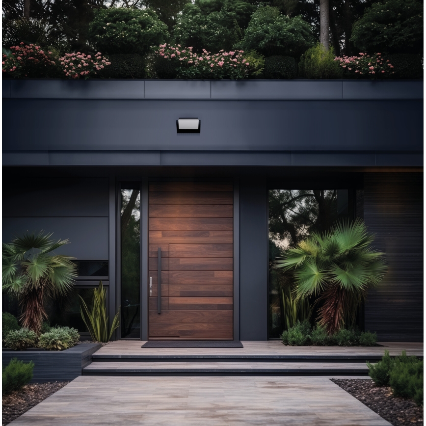 LED vanjsko zidno svjetlo s detektorom pokreta i sumraka XERTO LED/20W/230V 3000/4000/6500K IP44 crna