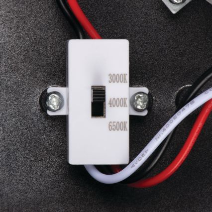 LED vanjsko zidno svjetlo s detektorom pokreta i sumraka XERTO LED/20W/230V 3000/4000/6500K IP44 crna