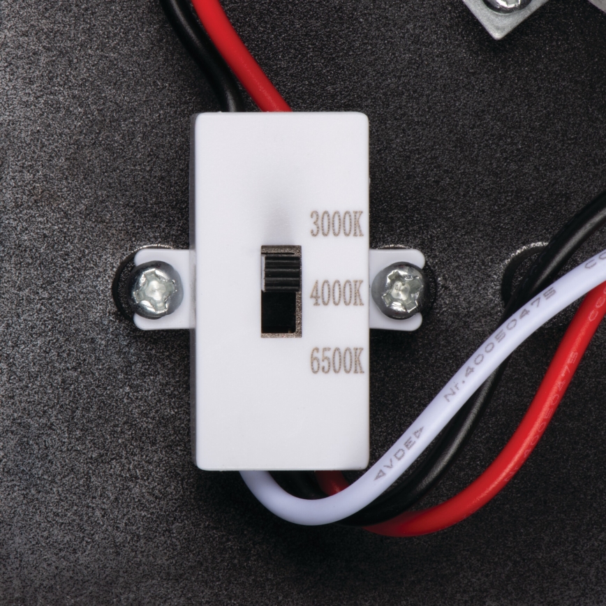 LED vanjsko zidno svjetlo s detektorom pokreta i sumraka XERTO LED/20W/230V 3000/4000/6500K IP44 crna