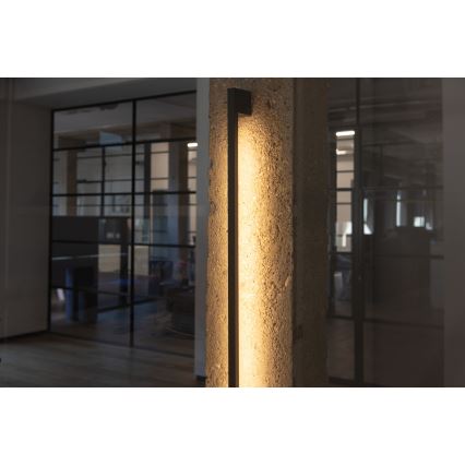 Vanjsko zidno svjetlo YALTE LED/8,5W/230V 3000/4000/6500K 93 cm IP54 crno