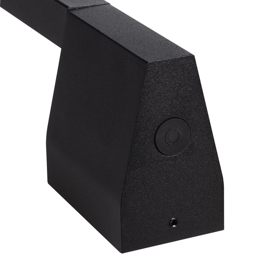 Vanjsko zidno svjetlo YALTE LED/8,5W/230V 3000/4000/6500K 93 cm IP54 crno
