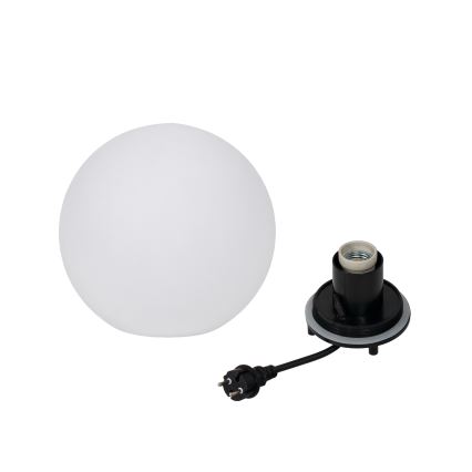 Vanjska svjetiljka STONO 1xE27/15W/230V Ø 20 cm IP65 bijela