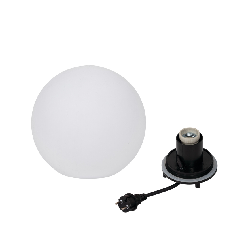 Vanjska svjetiljka STONO 1xE27/15W/230V Ø 20 cm IP65 bijela