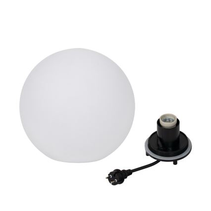 Vanjska svjetiljka STONO 1xE27/20W/230V Ø 30 cm IP65 bijela