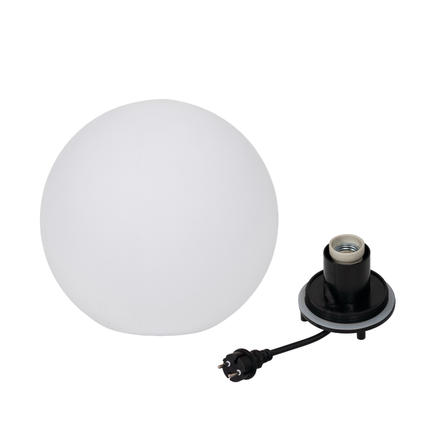 Vanjska svjetiljka STONO 1xE27/20W/230V Ø 30 cm IP65 bijela