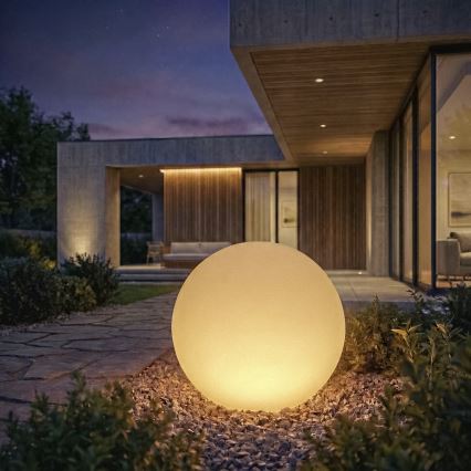Vanjska lampa STONO, 1xE27/20W/230V, promjer 50 cm, IP65, bijela