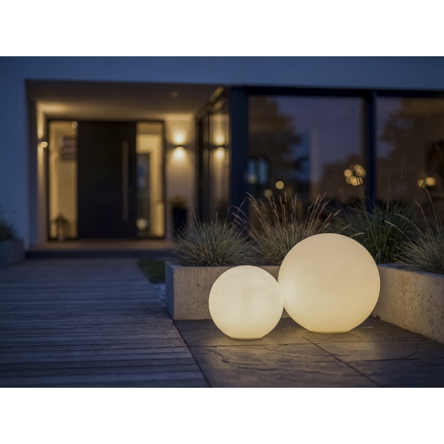 Vanjska lampa STONO, 1xE27/20W/230V, promjer 50 cm, IP65, bijela