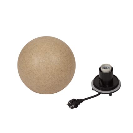 Vanjska lampa STONO 1xE27/15W/230V promjer 20 cm IP65 bež