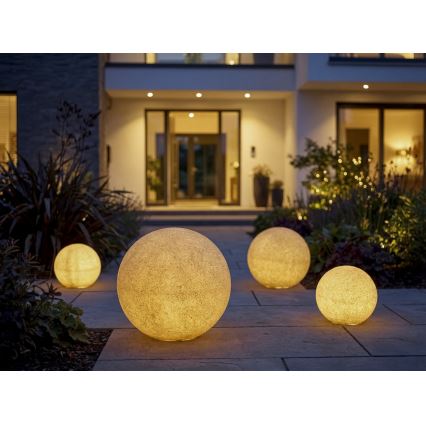 Vanjska lampa STONO 1xE27/20W/230V promjer 30 cm IP65 bež