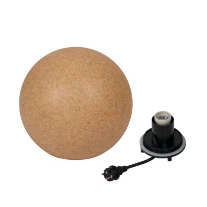 Vanjska lampa STONO 1xE27/20W/230V promjer 30 cm IP65 bež