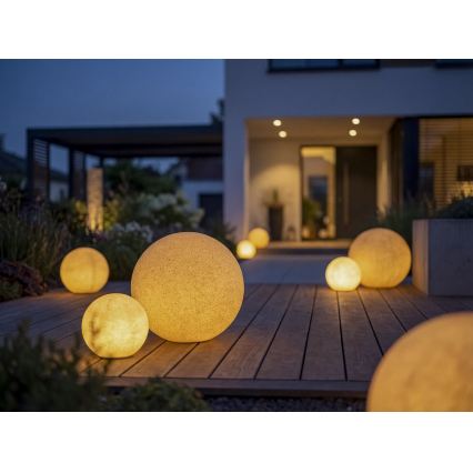Vanjska lampa STONO 1xE27/20W/230V pr. 40 cm IP65 bež
