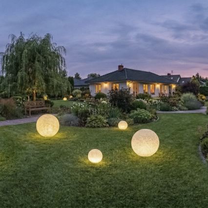 Vanjska lampa STONO 1xE27/20W/230V pr. 40 cm IP65 bež