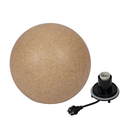 Vanjska lampa STONO 1xE27/20W/230V pr. 40 cm IP65 bež