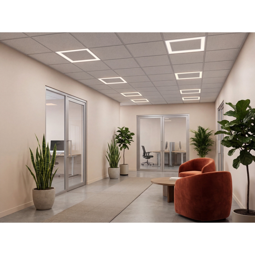 LED okvir za spušteni strop AVAR LED/32W/230V 3000/4000/6000K 60x60 cm UGR19