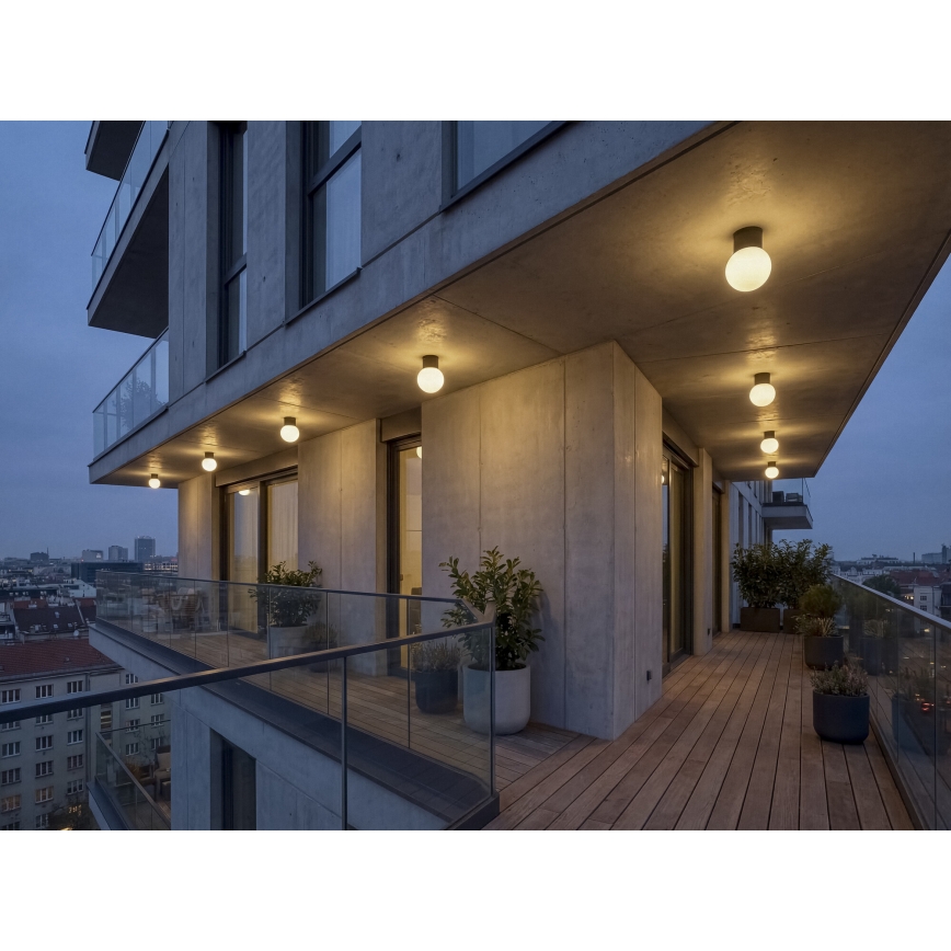 Vanjska reflektorska svjetiljka STONO 1xE27/15W/230V IP65 antracitna