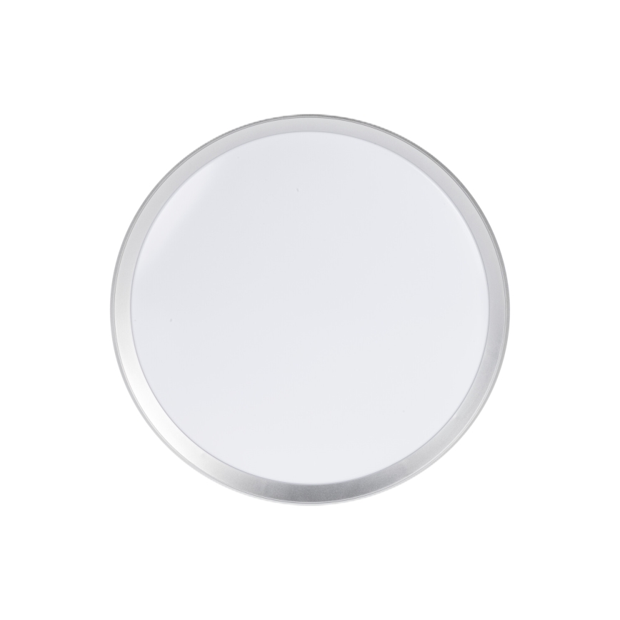 LED prigušivo stropno svjetlo LIXAN LED/47W/230V 3000-6500K Ø 38,6 cm bijelo/srebrno + daljinski upravljač