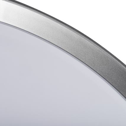 LED prigušivo stropno svjetlo LIXAN LED/47W/230V 3000-6500K Ø 38,6 cm bijelo/srebrno + daljinski upravljač