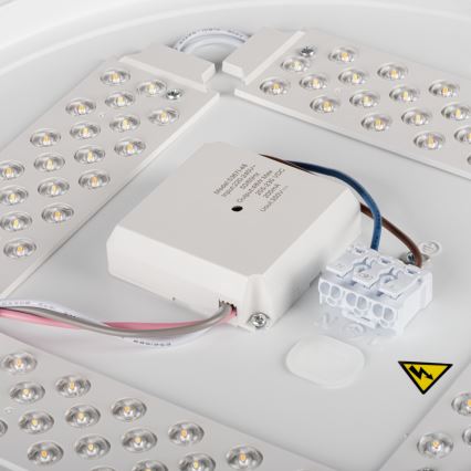 Prigušiva LED stropna svjetiljka LIXAN LED/47W/230V 3000-6500K promjer 38,6 cm bijela/crna + daljinski upravljač