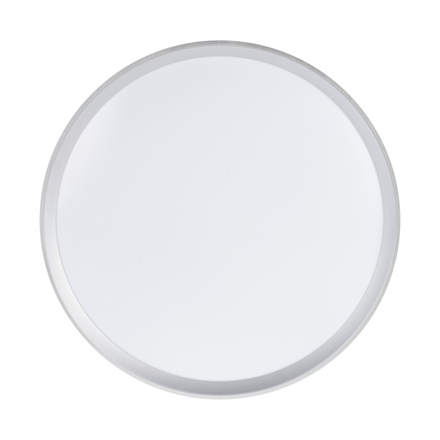 LED stropna svjetiljka s prigušivanjem LIXAN LED/65W/230V 3000-6500K promjer 48,6 cm bijela/srebrna + daljinski upravljač