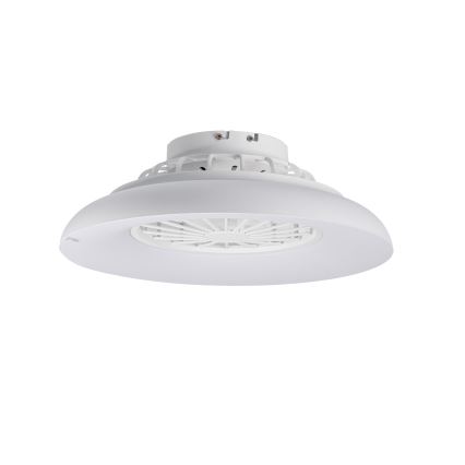 LED RGBW prigušivo stropno svjetlo s ventilatorom PLAVE PAN LED/24W/230V 3000-6500K promjer 48,5 cm bijela + daljinski upravljač