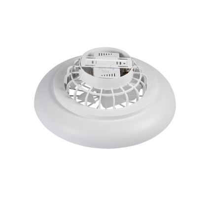 LED RGBW prigušivo stropno svjetlo s ventilatorom PLAVE PAN LED/24W/230V 3000-6500K promjer 48,5 cm bijela + daljinski upravljač