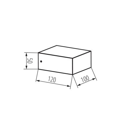 Vanjsko zidno svjetlo LEGINO 1xGX53/11W/230V 80 cm IP65 antracit