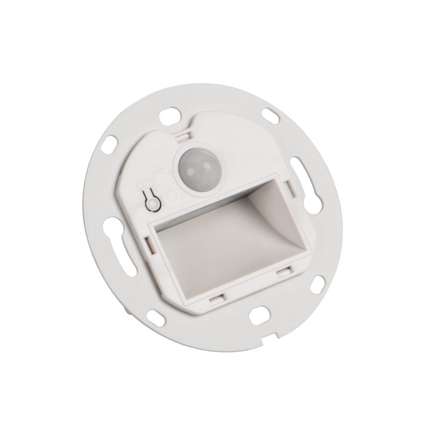LED svjetiljka za stepenište s senzorom pokreta i sumraka MAGNIK LED/1,7W/230V 2700/3300/3900/4600/5700K crna četvrtasta