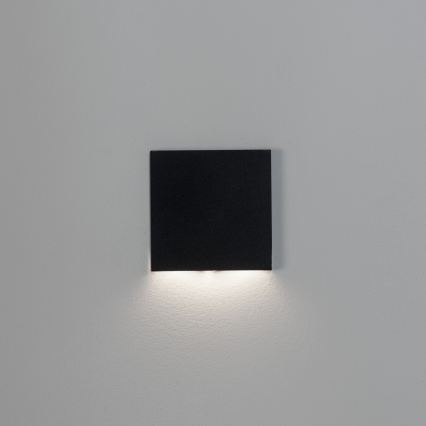 LED svjetiljka za stubište MAGNIK LED/1,7W/230V 2700/3300/3900/4600/5700K crna četvrtasta