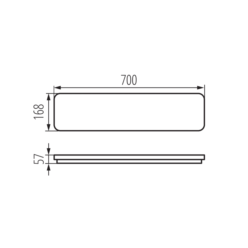 LED Stropna svjetiljka LINCEA LED/15/20/24W/230V 3000/4000/6500K IK08 IP40