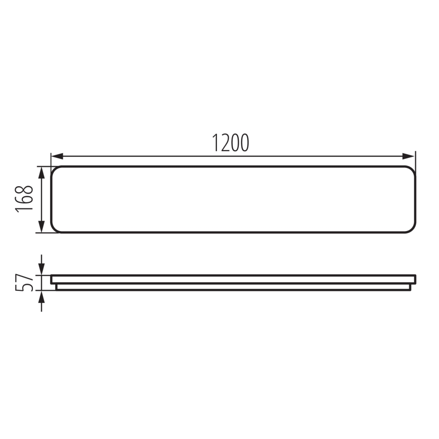 LED Stropna svjetiljka LINCEA LED/30/38/45W/230V 3000/4000/6500K IK08 IP40