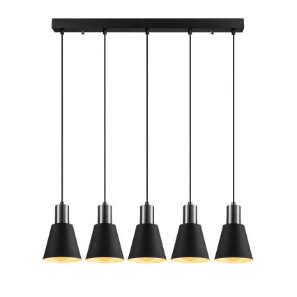 KEM viseći luster 5xE27/40W/230V crna