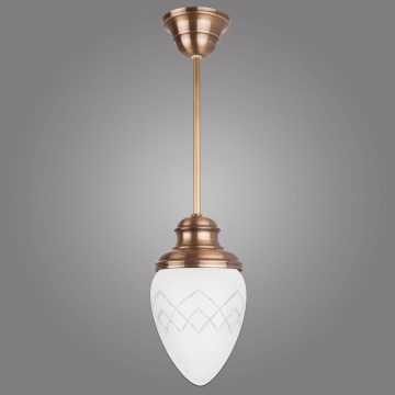 Kemar RI/1/M - Luster na štapu RINAMA 1xE27/60W/230V mesing
