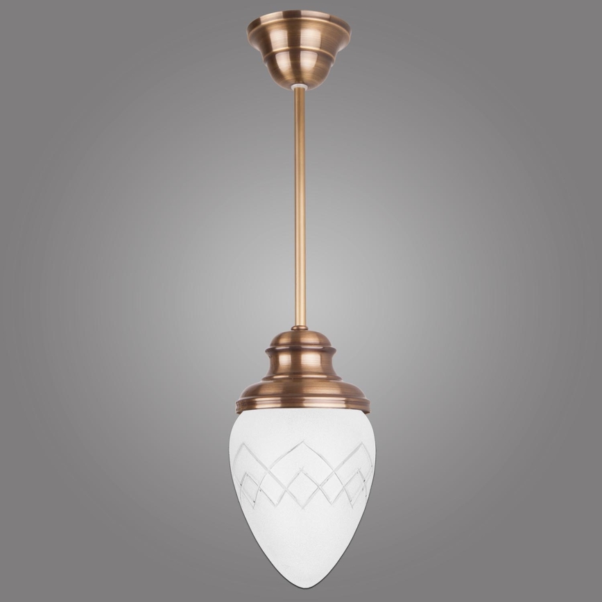 Kemar RI/1/M - Luster na štapu RINAMA 1xE27/60W/230V mesing