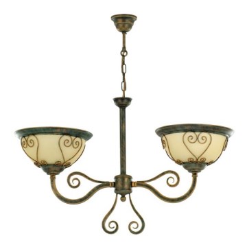 Kemar VE/2/G - Luster VERDA 2xE27/60W brončani