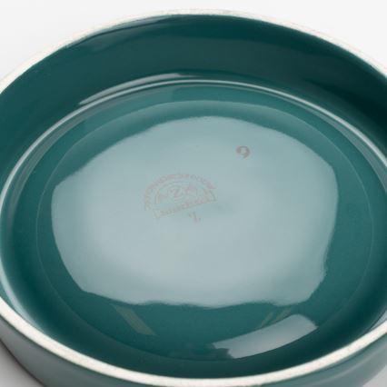 Keramička pepeljara 13 cm tirkizna