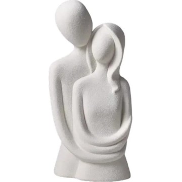 Keramička stolna dekoracija 20x9,5x7,5 cm siva